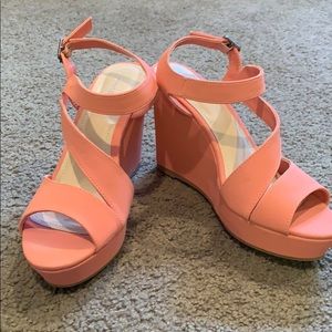 Bamboo Wedge heels size 8.5 never worn